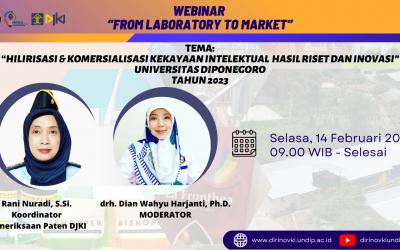 FROM LABORATORY TO MARKET :  HILIRISASI & KOMERSIALISASI KEKAYAAN INTELEKTUAL  HASIL RISET DAN INOVASI